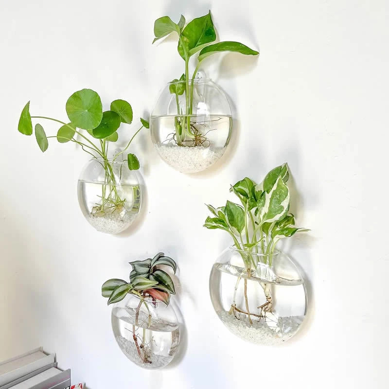 Wall-Mounted Flower Vases
