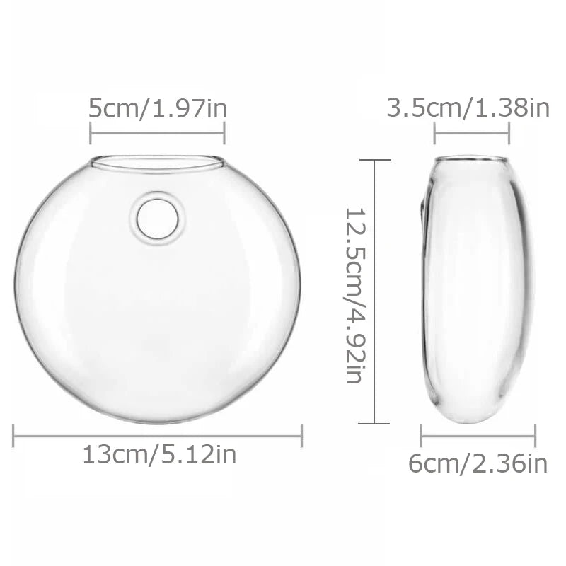 Wall-Mounted Flower Vases