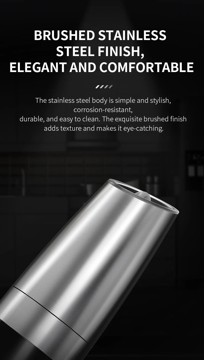 Electric automatic salt and pepper grinder
