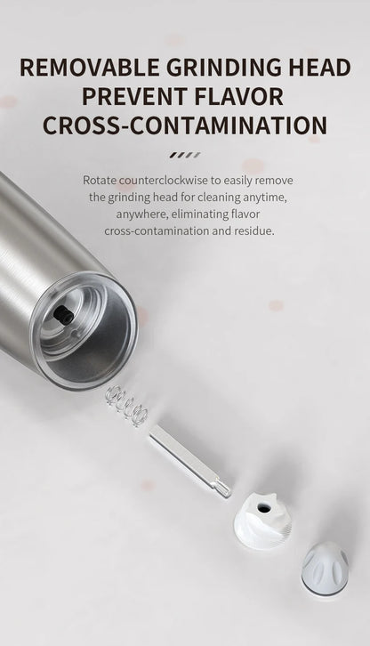 Electric automatic salt and pepper grinder
