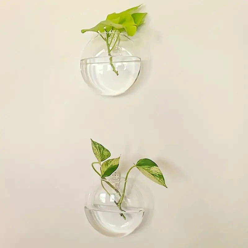 Wall-Mounted Flower Vases