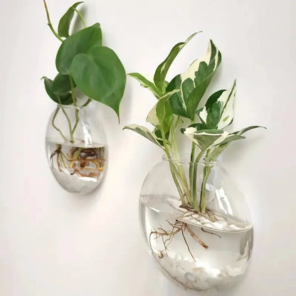 Wall-Mounted Flower Vases