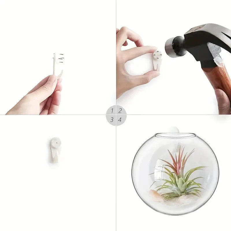 Wall-Mounted Flower Vases