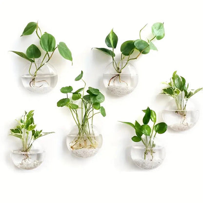Wall-Mounted Flower Vases