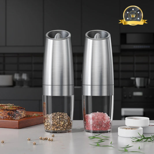 Electric automatic salt and pepper grinder