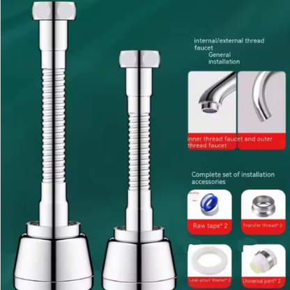 Sink Faucet Extender 360 Degree Rotating Filter